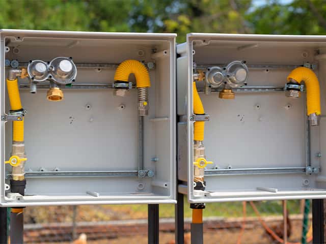 Gas Line Installation.